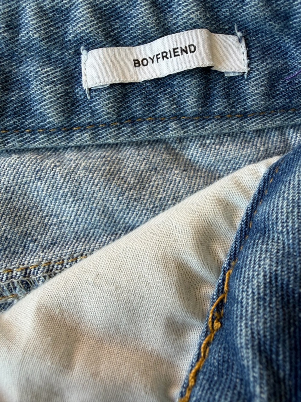 Forever 21  Boyfriend Jeans with Multicolor Patchwork Sz 26 Denim BOHO Vintage - Picture 8 of 9